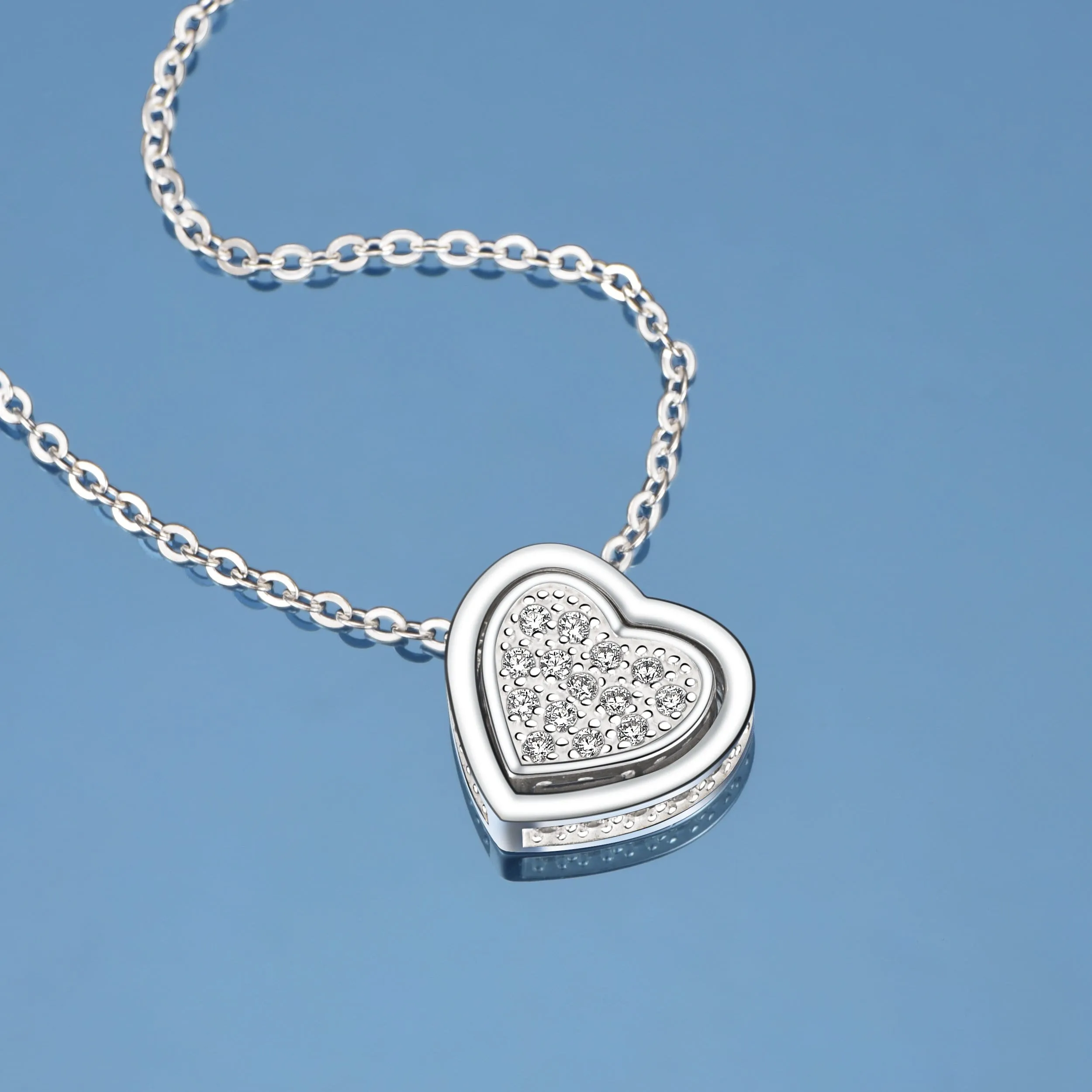 Petite Sterling Silver Heart Necklace