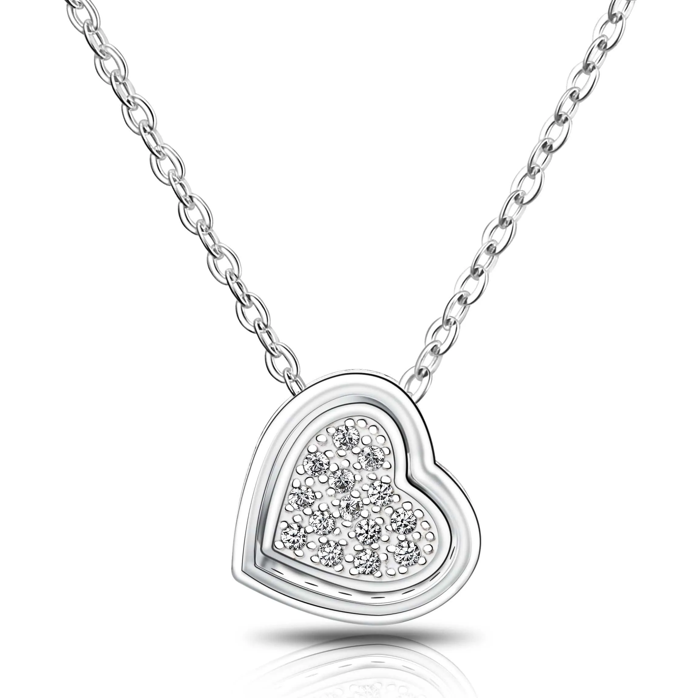 Petite Sterling Silver Heart Necklace