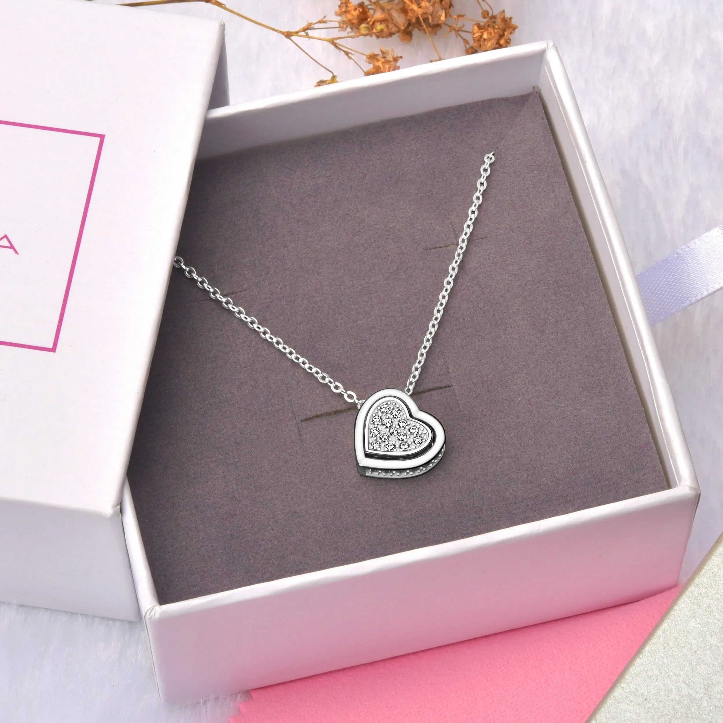 Petite Sterling Silver Heart Necklace