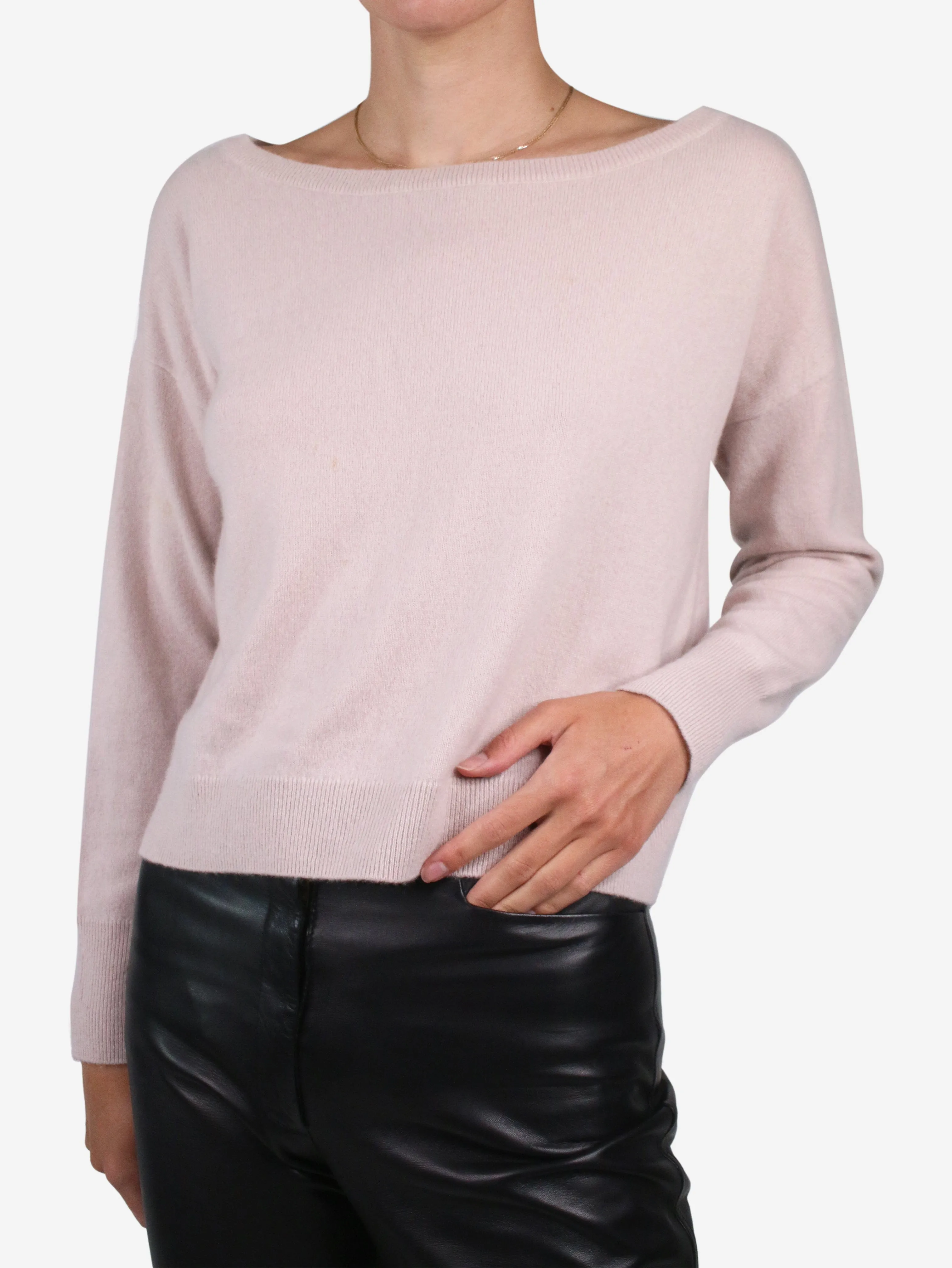 Pink cashmere sweater - size S