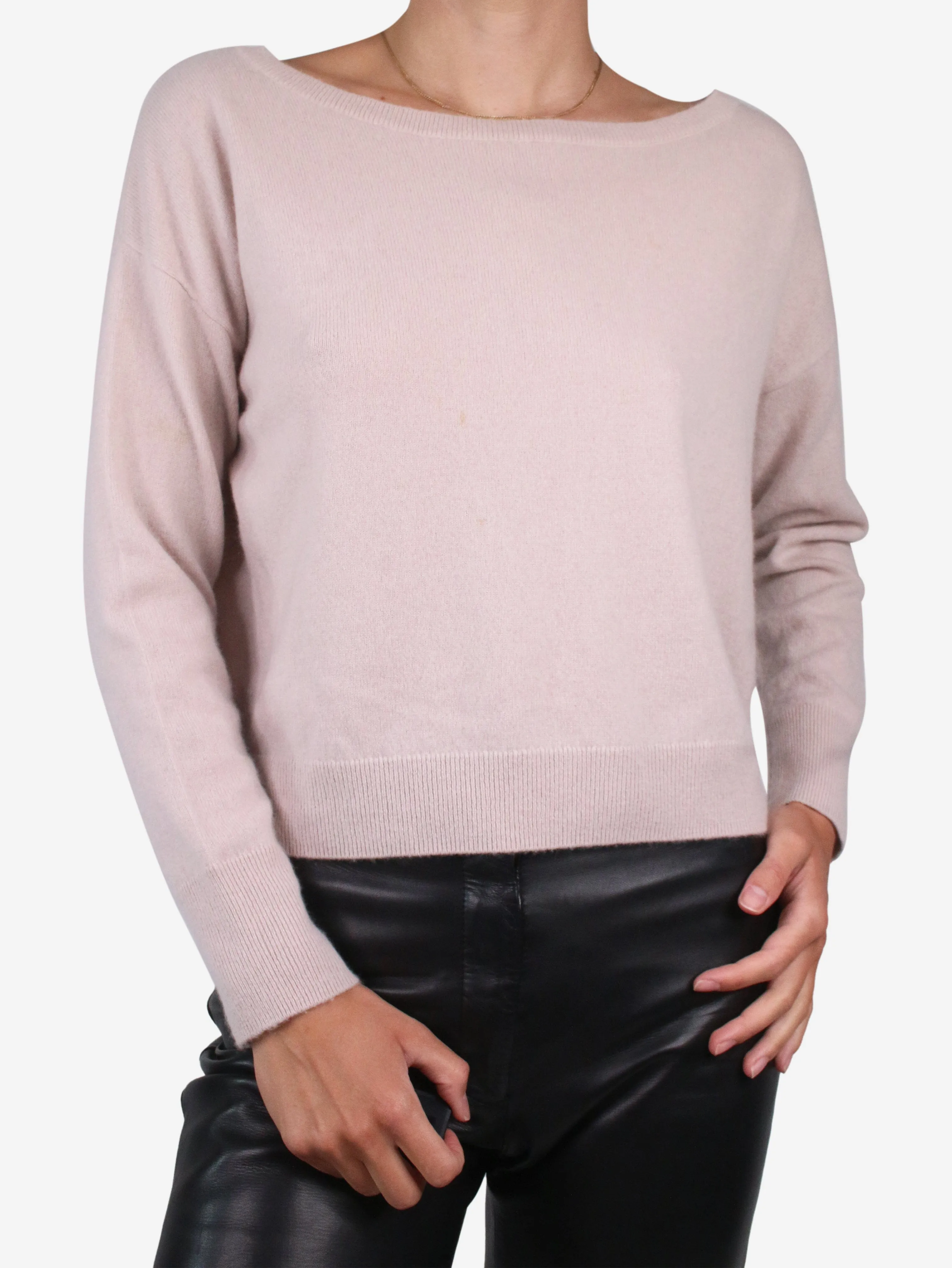 Pink cashmere sweater - size S