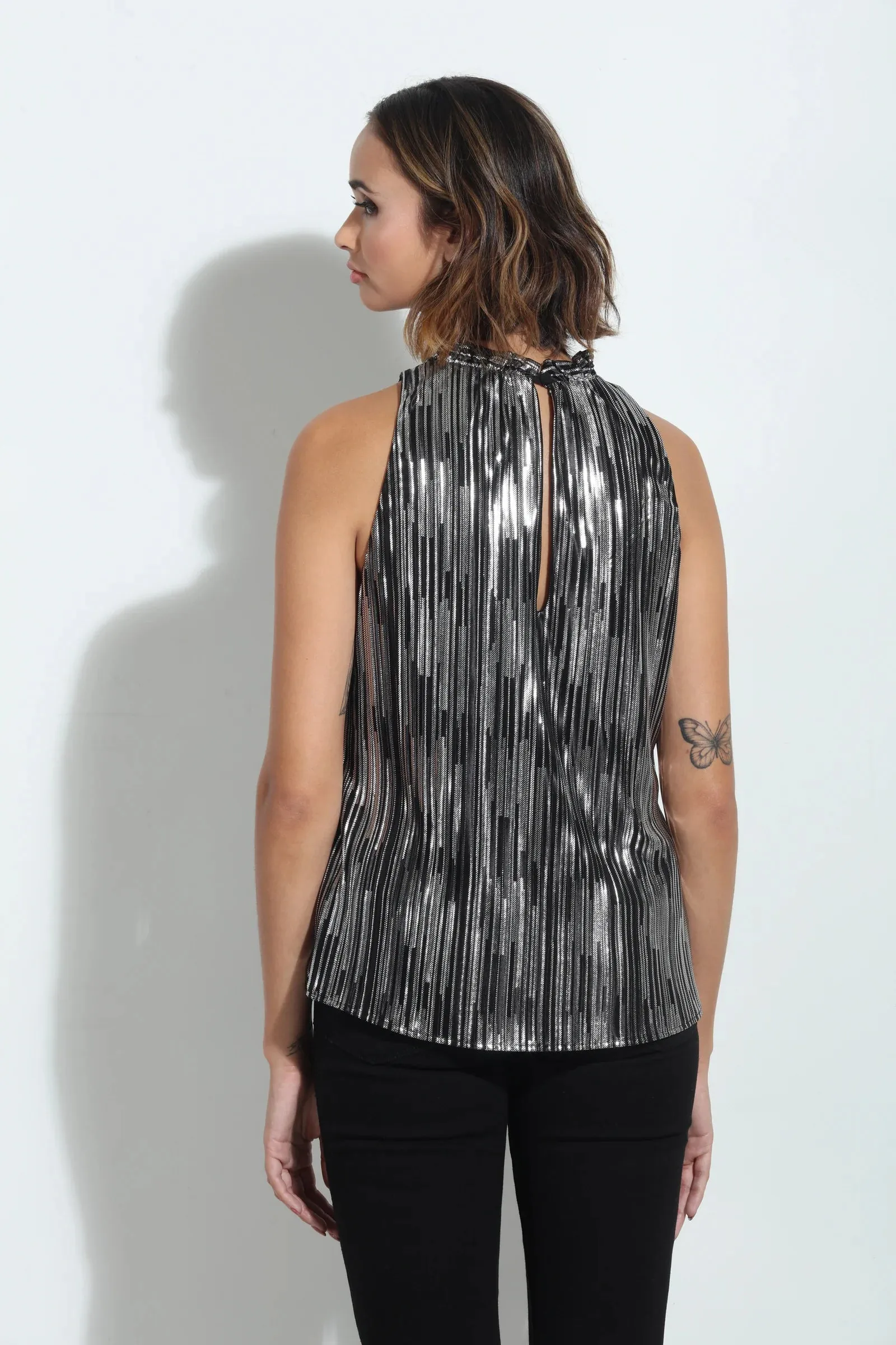 Pleated Neck Tank