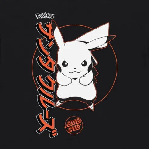 Pokémon & Santa Cruz Pikachu Men's T-Shirt - Black