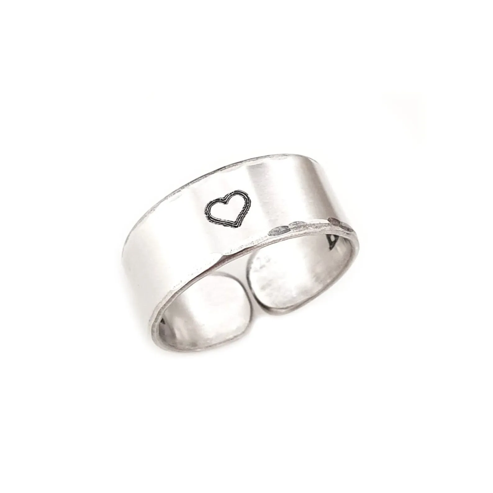 Promise Ring - Little Heart Engraving Ring