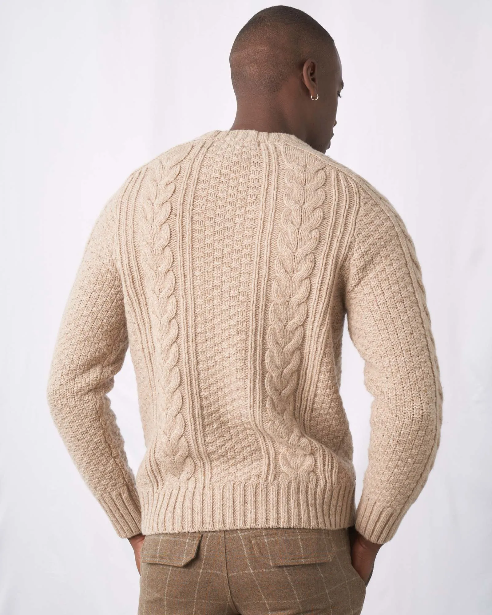 Recycled Nepped Fisherman Sweater