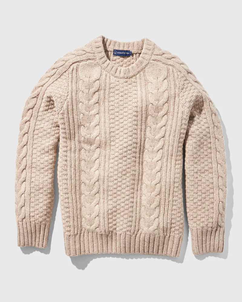 Recycled Nepped Fisherman Sweater