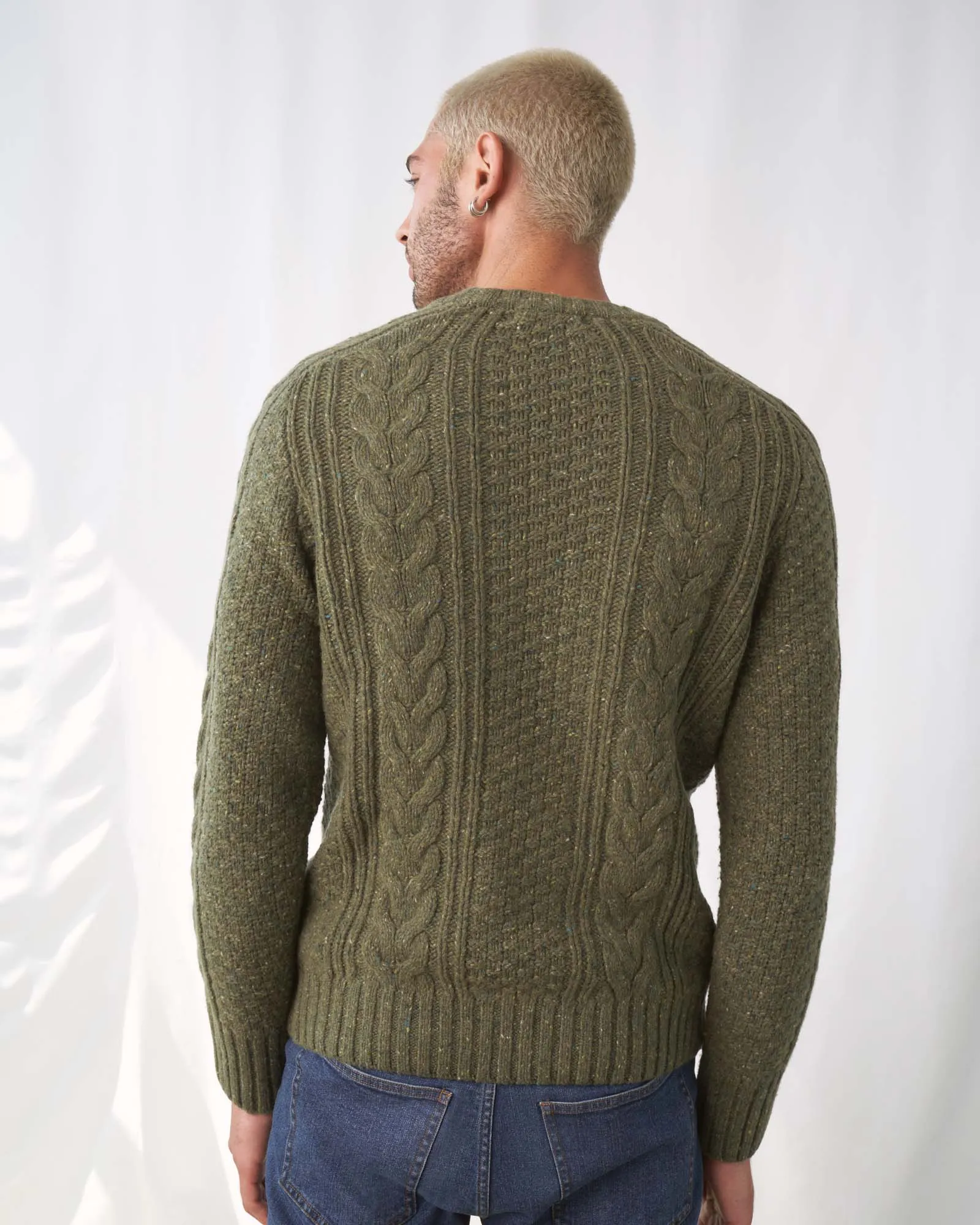 Recycled Nepped Fisherman Sweater