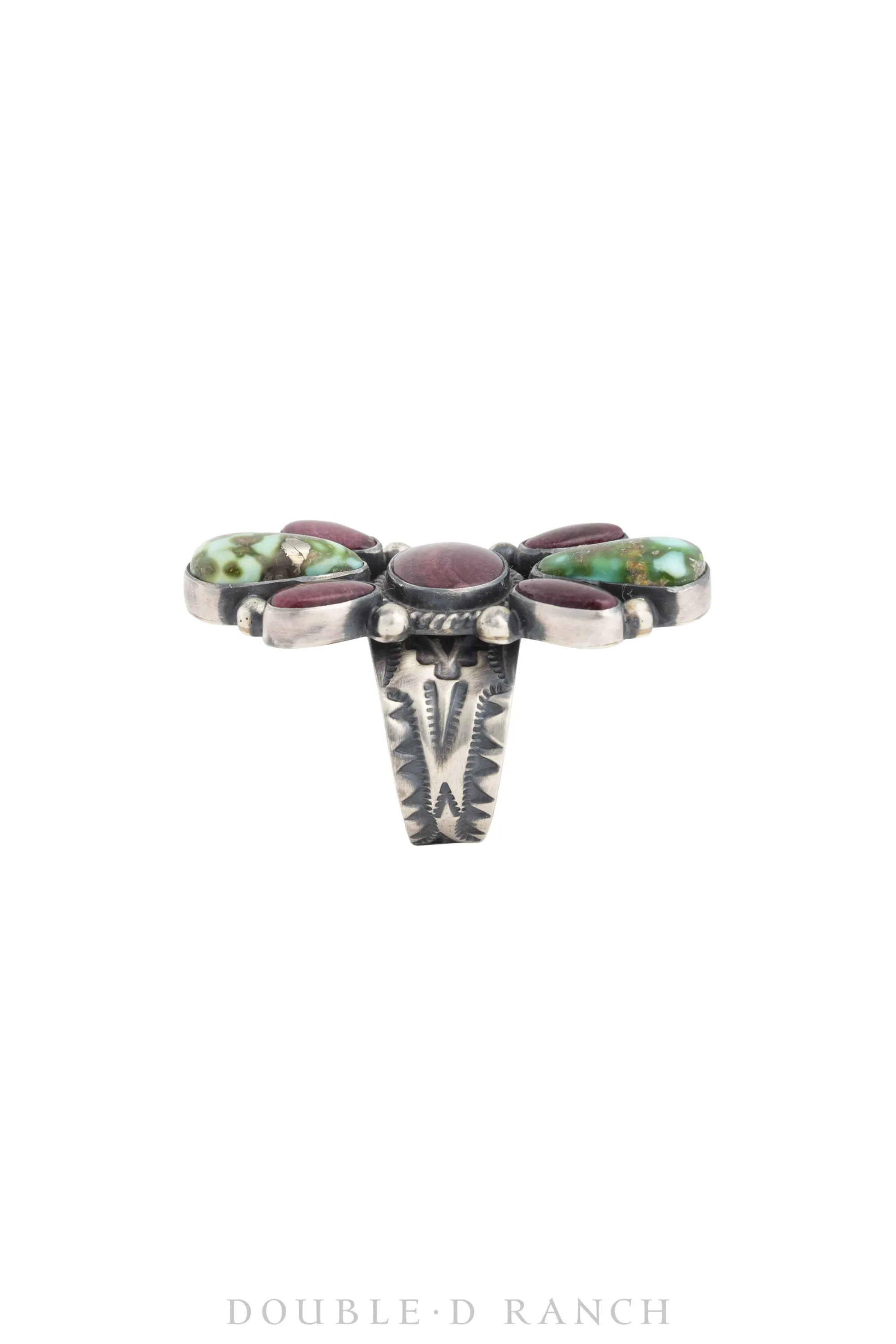 Ring, Statement, Mixed Stones, Hallmark, Adjustable, Contemporary, 1442