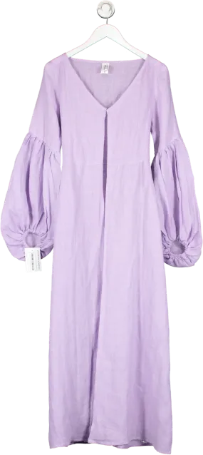 Shani Shemer Purple Wide Sleeved Maxi Dress UK S