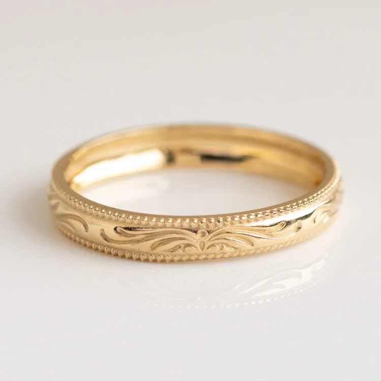 Solid Gold Filigree Ring