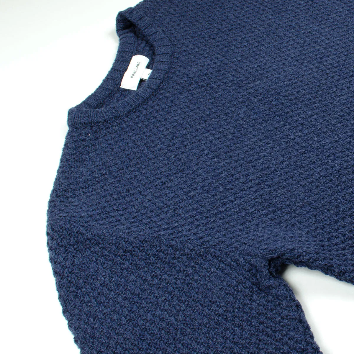 Soulland - Ricketts Honeycomb Sweater - Navy