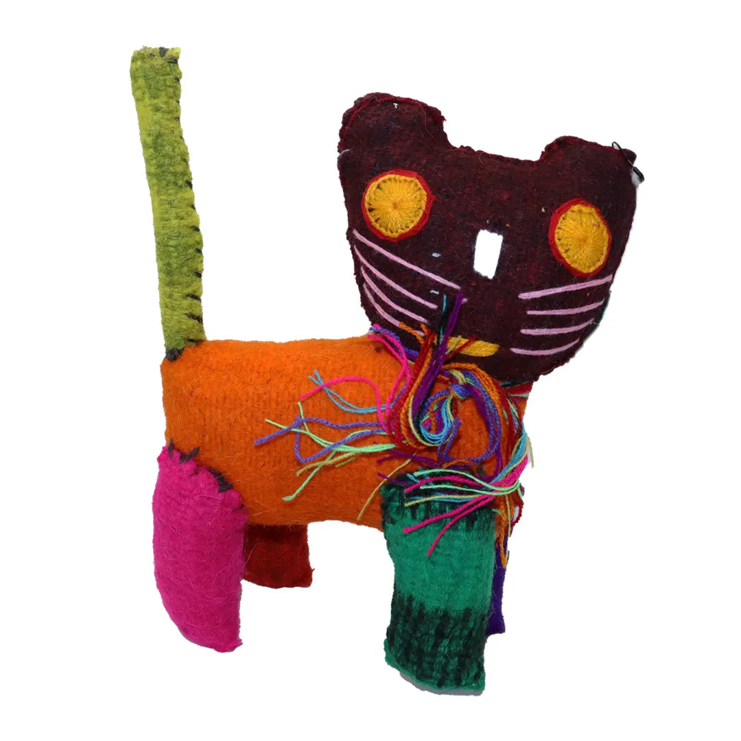 Stuffed Animal, Recycled Wool - Cat