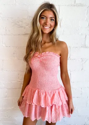 Sun-Kissed Sands Ruffle Dress