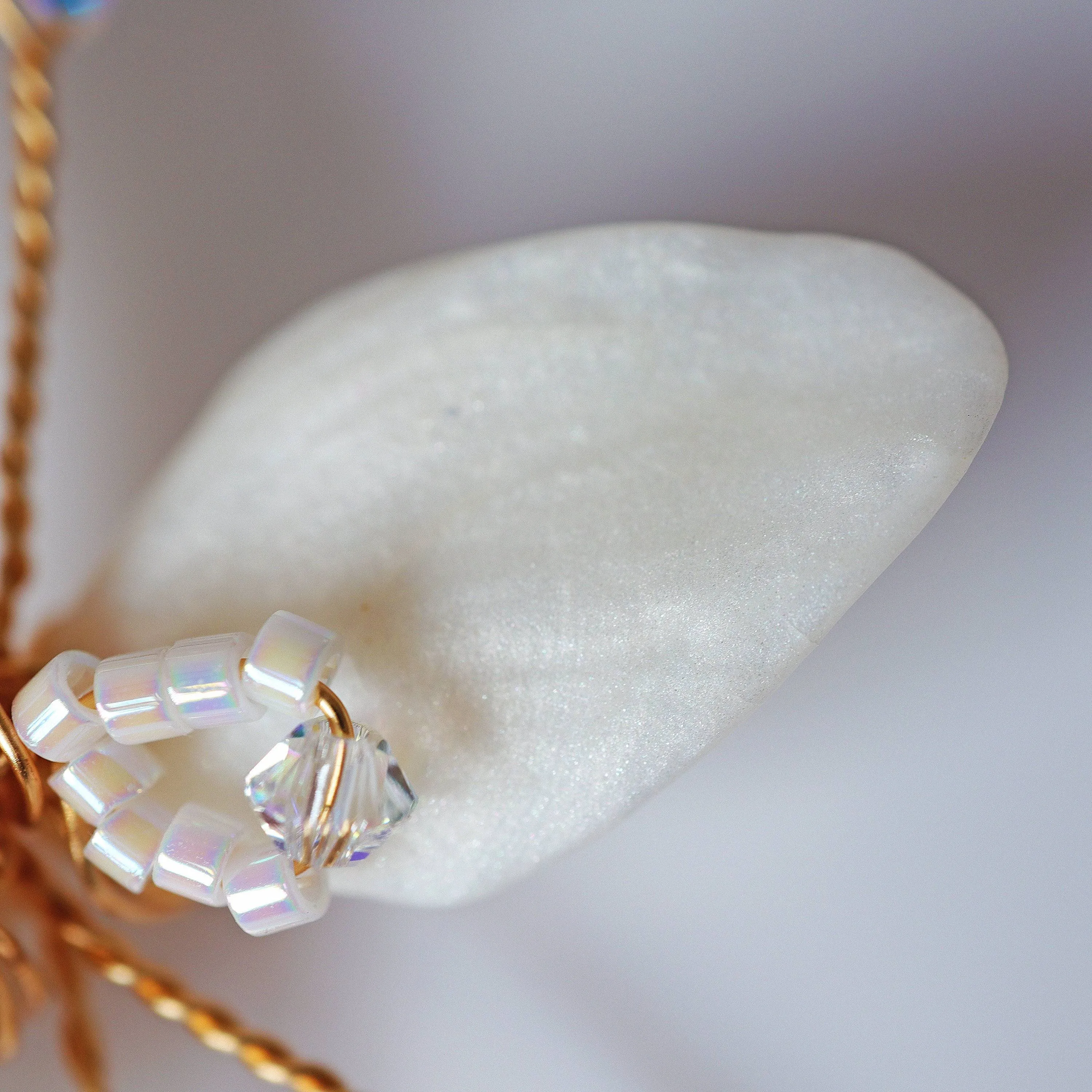 Swarovski Crystal Two White Flower Long Earrings, Long Bridal Jewelry, 925 Sterling Silver, Statement Earrings Cz