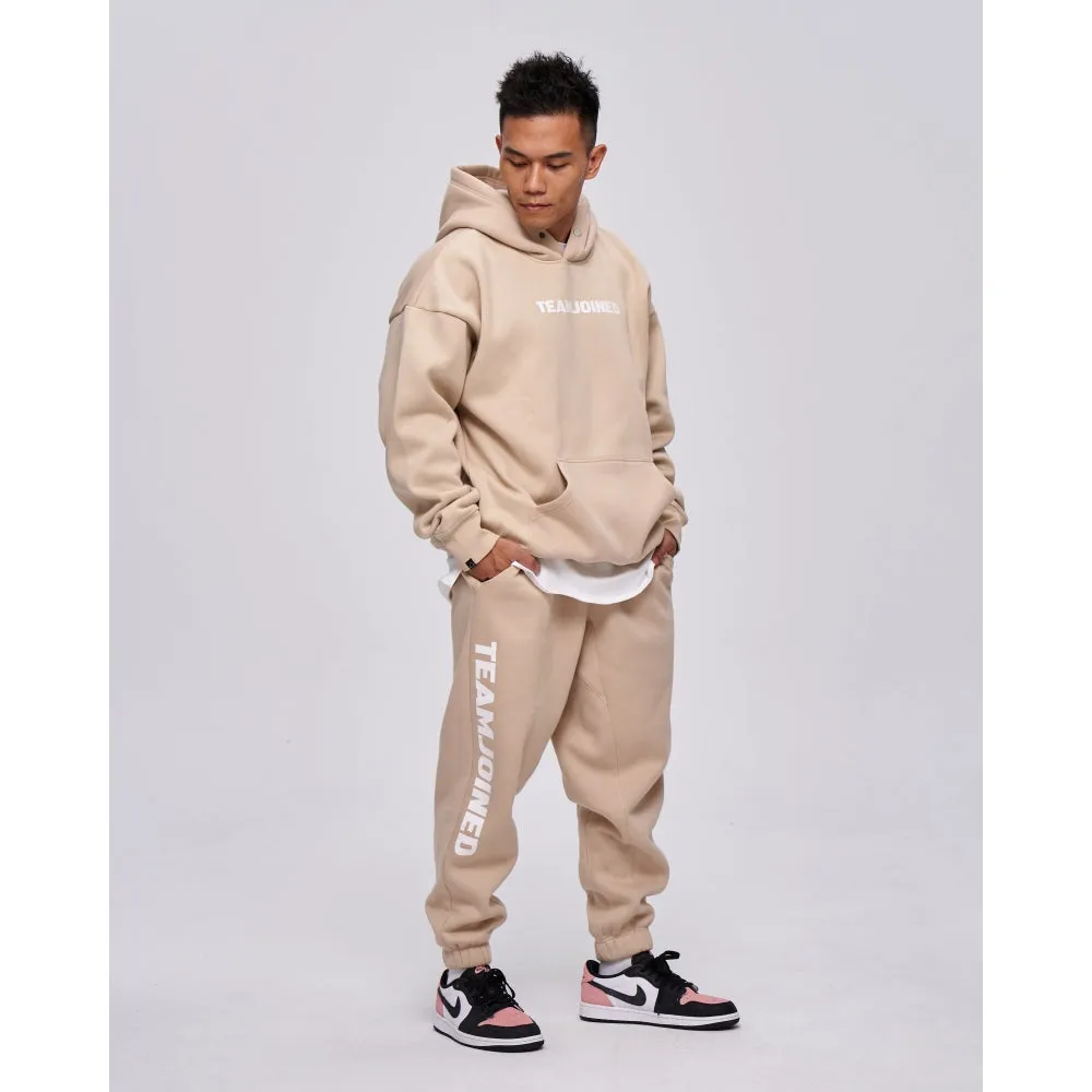 TEAMJOINED JOINED LOGO SWEATPANTS-KHAKI