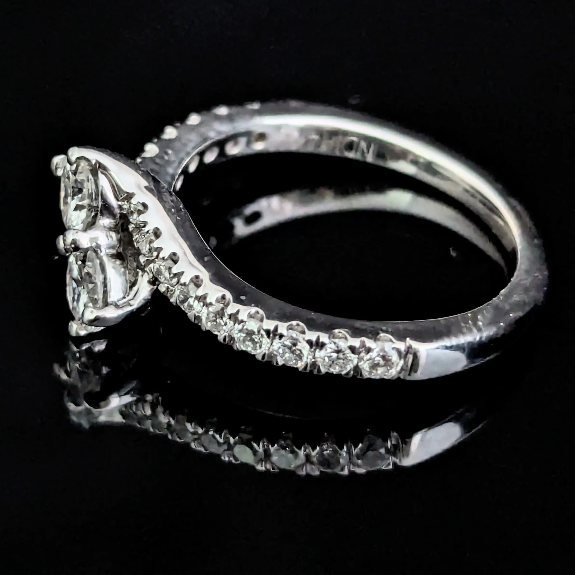 The Keyser - Estate Two Diamond 14k White Gold Ring by EVER US