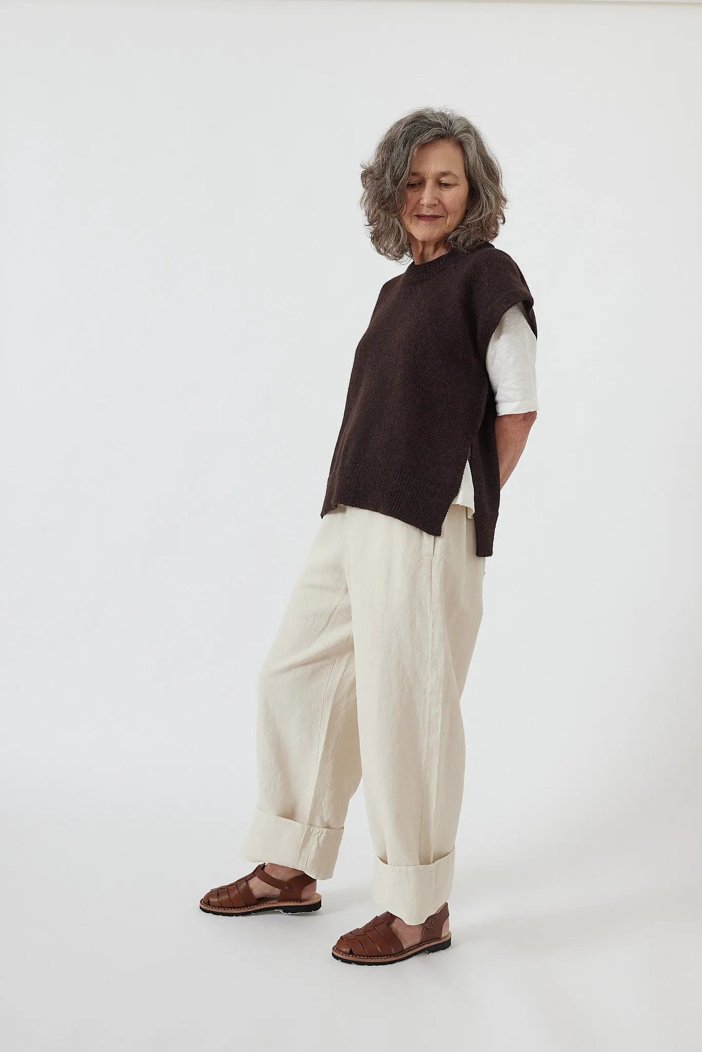 Toast - Cotton Linen Wide Leg Trousers