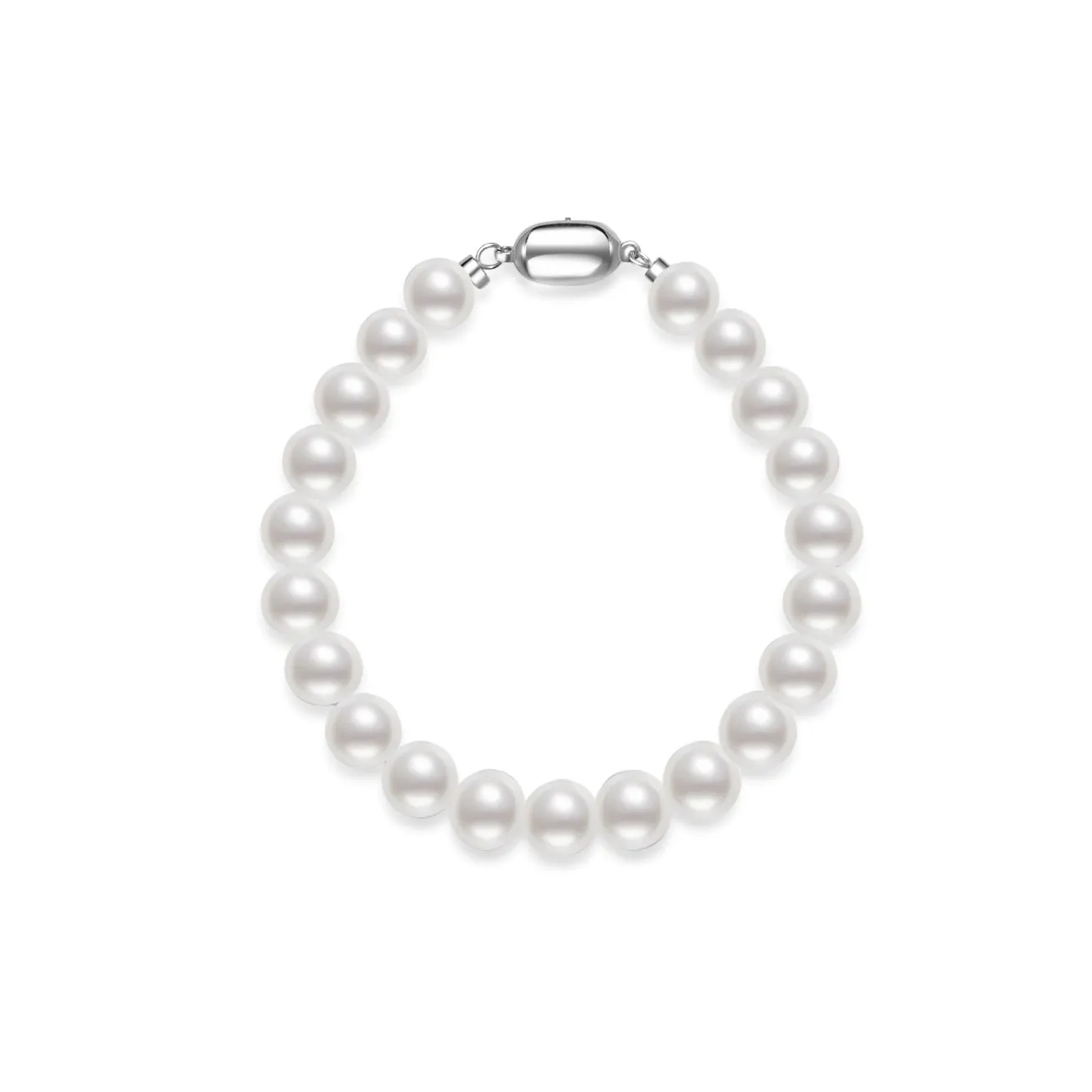 Top Grade White Freshwater Pearl Bracelet WB00240