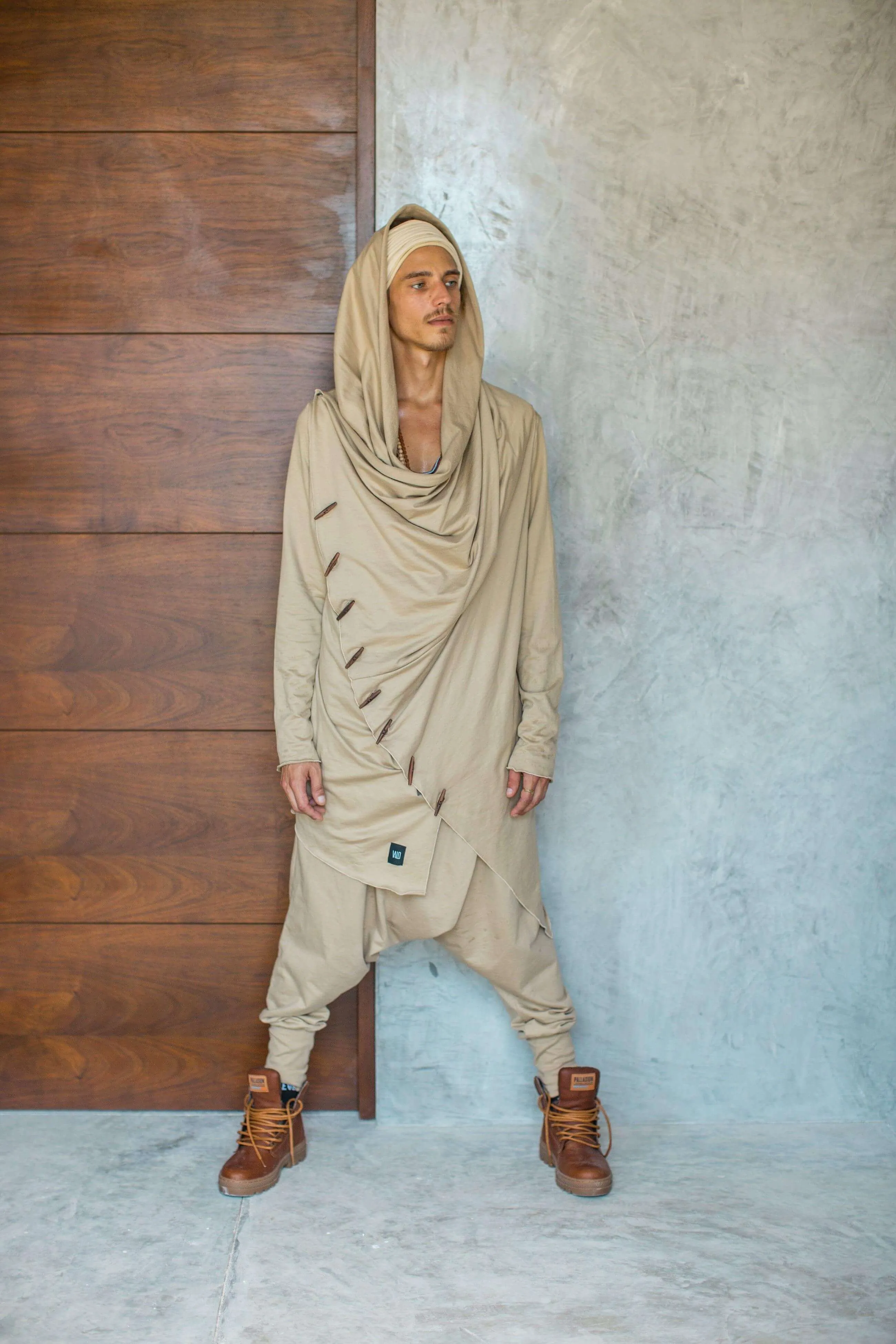 URBAN Ninja - Desert Khaki Cotton Harem Pants