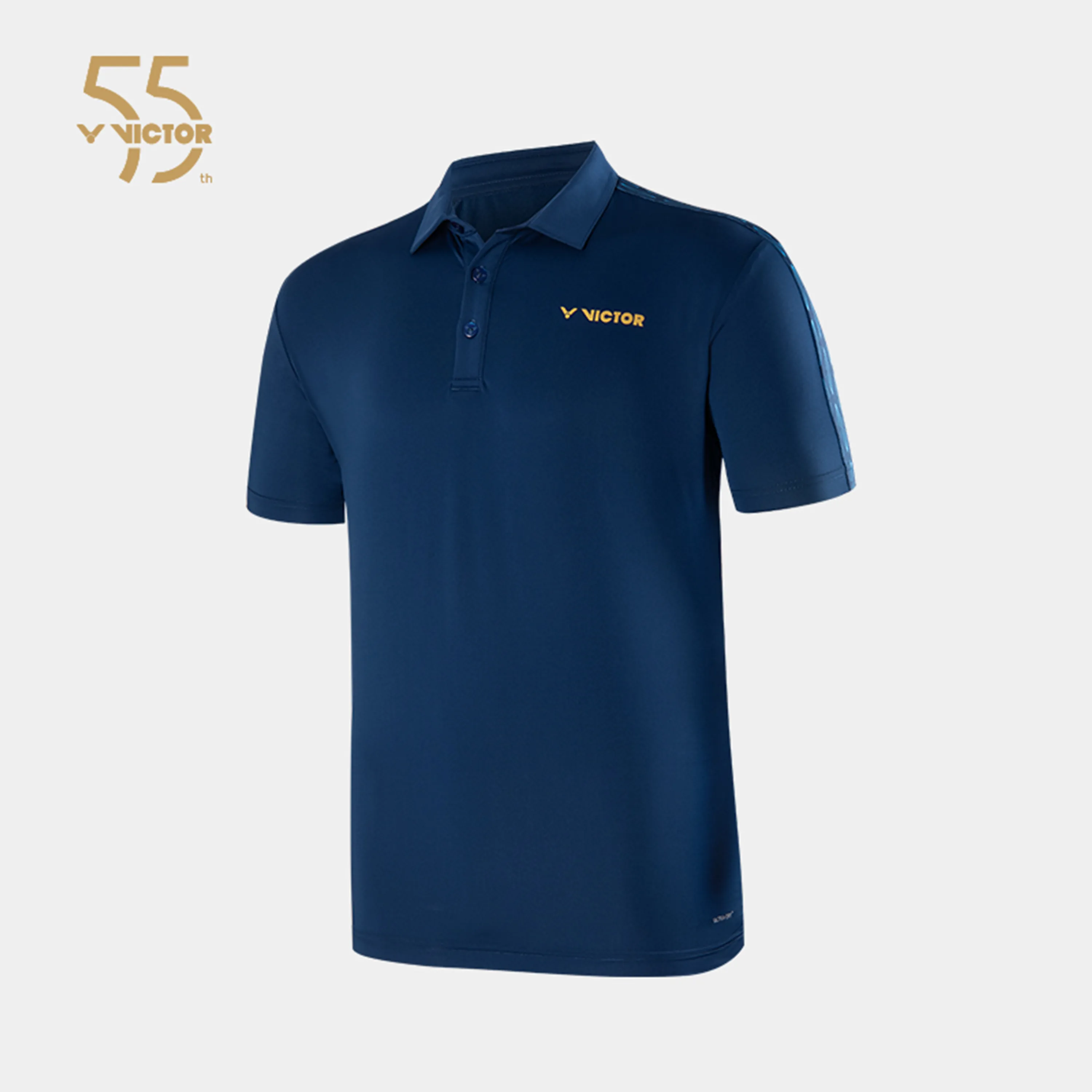 Victor 55th Anniversary Edition S-5502B Premium Sports Polo Shirt Navy UNISEX