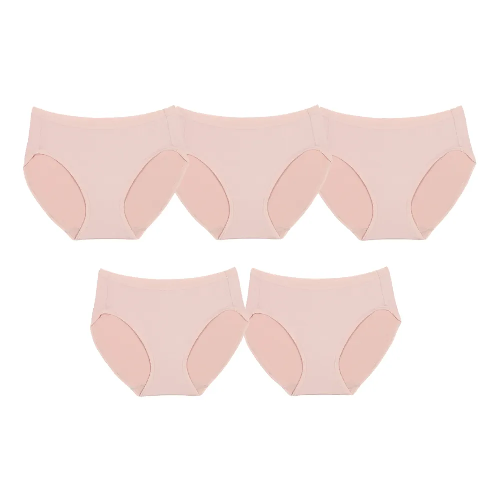 Wacoal Panty pack กางเกงในใส่สบาย รูปแบบบิกินี่ set 5 ชิ้น รุ่น WU1F34 สีเบจ (BC)