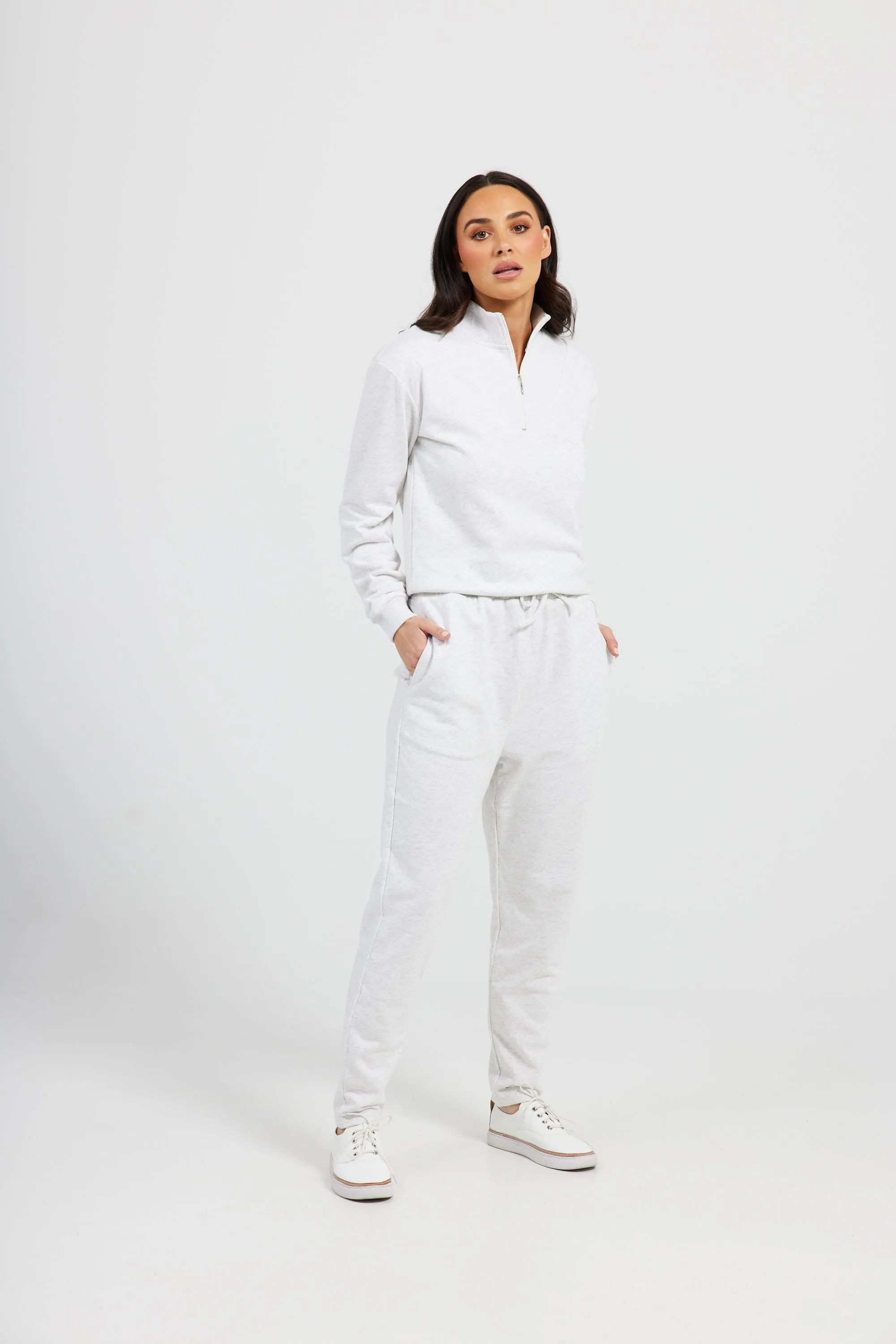 Walk in The Park Trak Pants (White Marle)