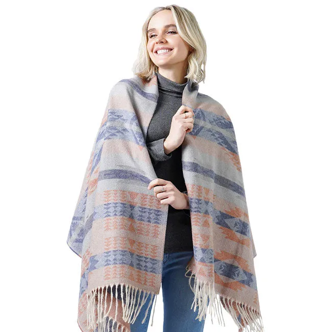 Western Pattern Woven Scarf Shawl