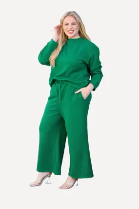 Wide Leg Lounge Pants Set