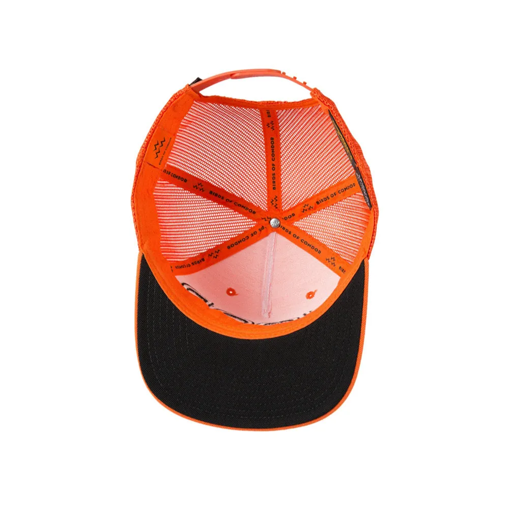 Wood Trucker Snapback Orange